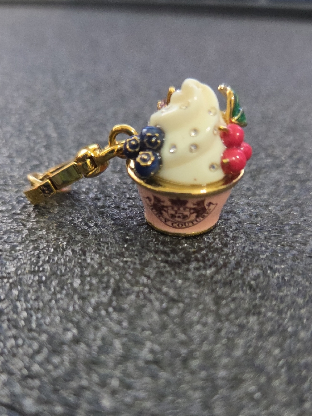 Rare Vtg Juicy Couture Y2K Frozen Yogurt Charm